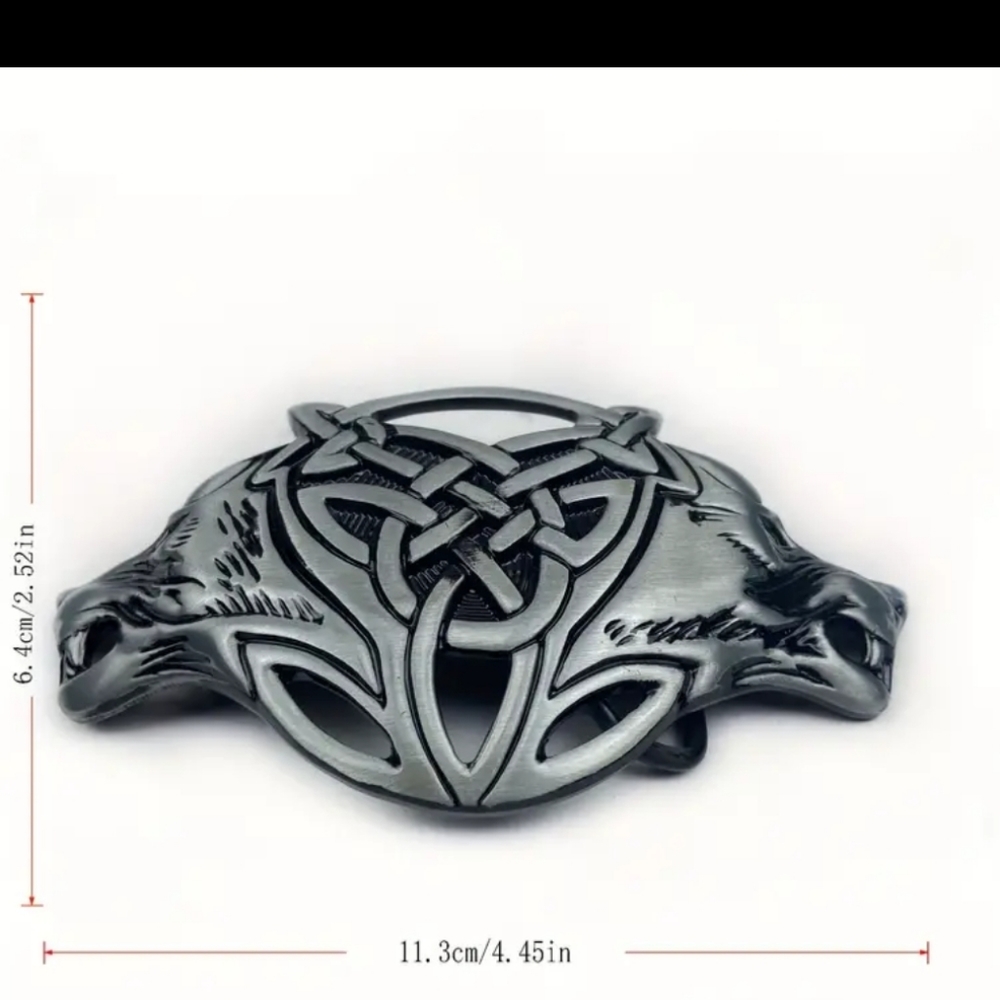 New celtic wolf belt buckle - Picture 4 of 5
